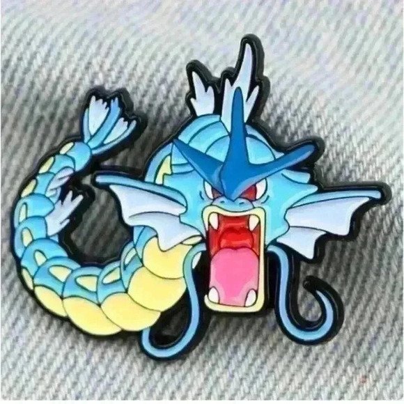 Just Evolved Gyarados: Fierce Pokémon Enamel Pin - Powerful Collectible - Picture 3 of 6